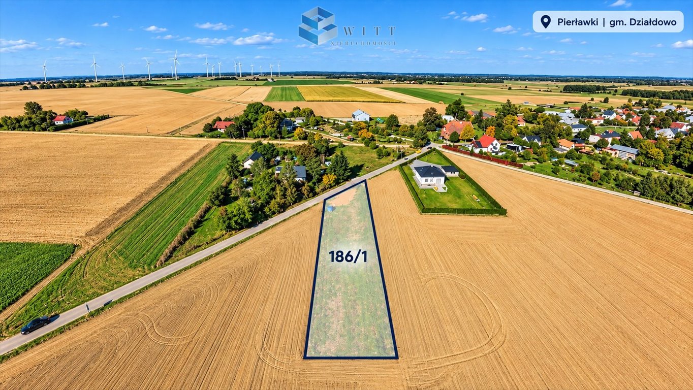 Działka budowlana 1245 m² w Pierławkach - MPZP media asfalt Pierławki  1 245m2 Foto 1