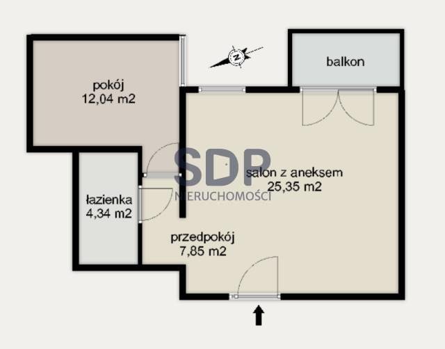 Mieszkanie dwupokojowe na sprzedaż Wrocław, Krzyki, Klecina, Przyjaźni  50m2 Foto 2