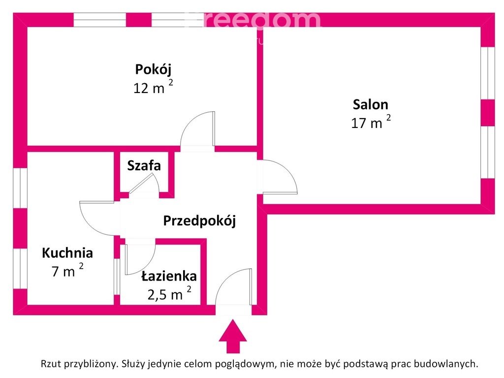 Mieszkanie dwupokojowe na sprzedaż Olsztyn, Bałtycka  46m2 Foto 5