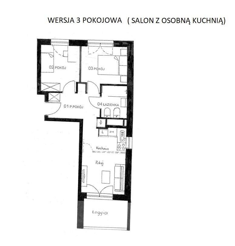 Mieszkanie trzypokojowe na sprzedaż Rzeszów, Drabinianka, Nova Graniczna  46m2 Foto 11