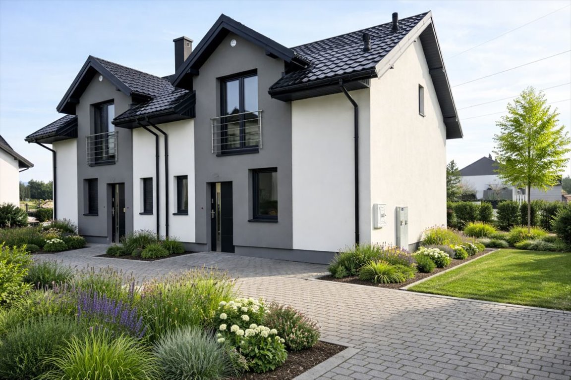 Nowoczesny dom bliźniak 85 m² z klimatem i pełnym wyposażeniem Rzeszów, Jana Pawła II  85m2 Foto 1