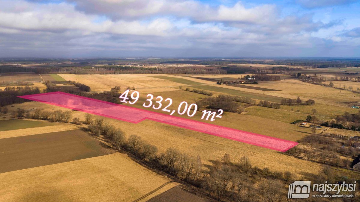 Na sprzedaż duża działka rolno-leśna 4,91 ha z potencjałem Białogard, Żeleźno  49 332m2 Foto 1