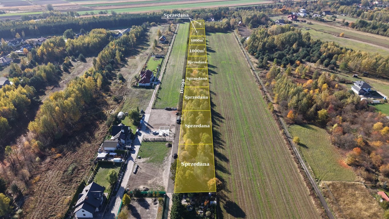Działki budowlane w Wyględach (1000 m² i 1523 m²) z dostępem do dwóch dróg Wyględy  1 000m2 Foto 1