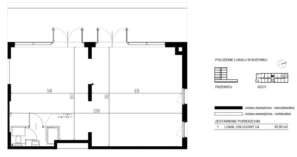 Lokal użytkowy na wynajem Nowy Dwór Mazowiecki, Pułkownika Witolda Pileckiego  78m2 Foto 5