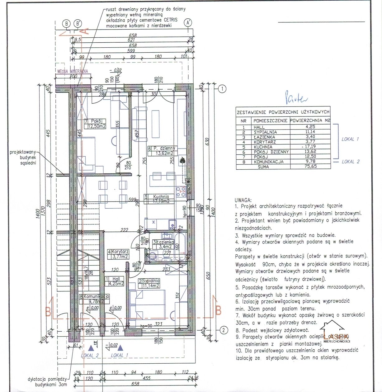 Mieszkanie trzypokojowe na sprzedaż Wadowice  65m2 Foto 1