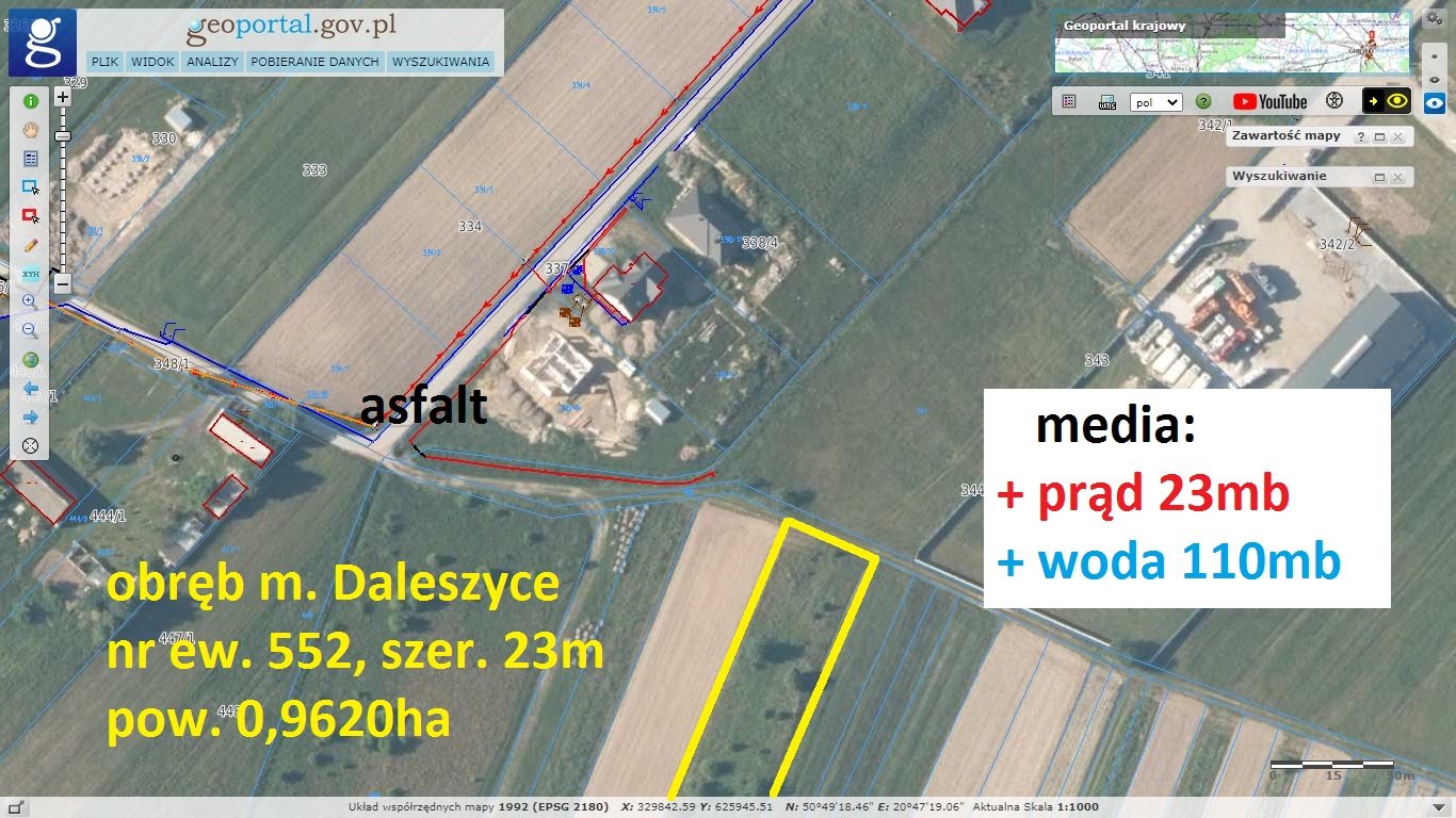 Działka rolna na sprzedaż Daleszyce  9 620m2 Foto 1