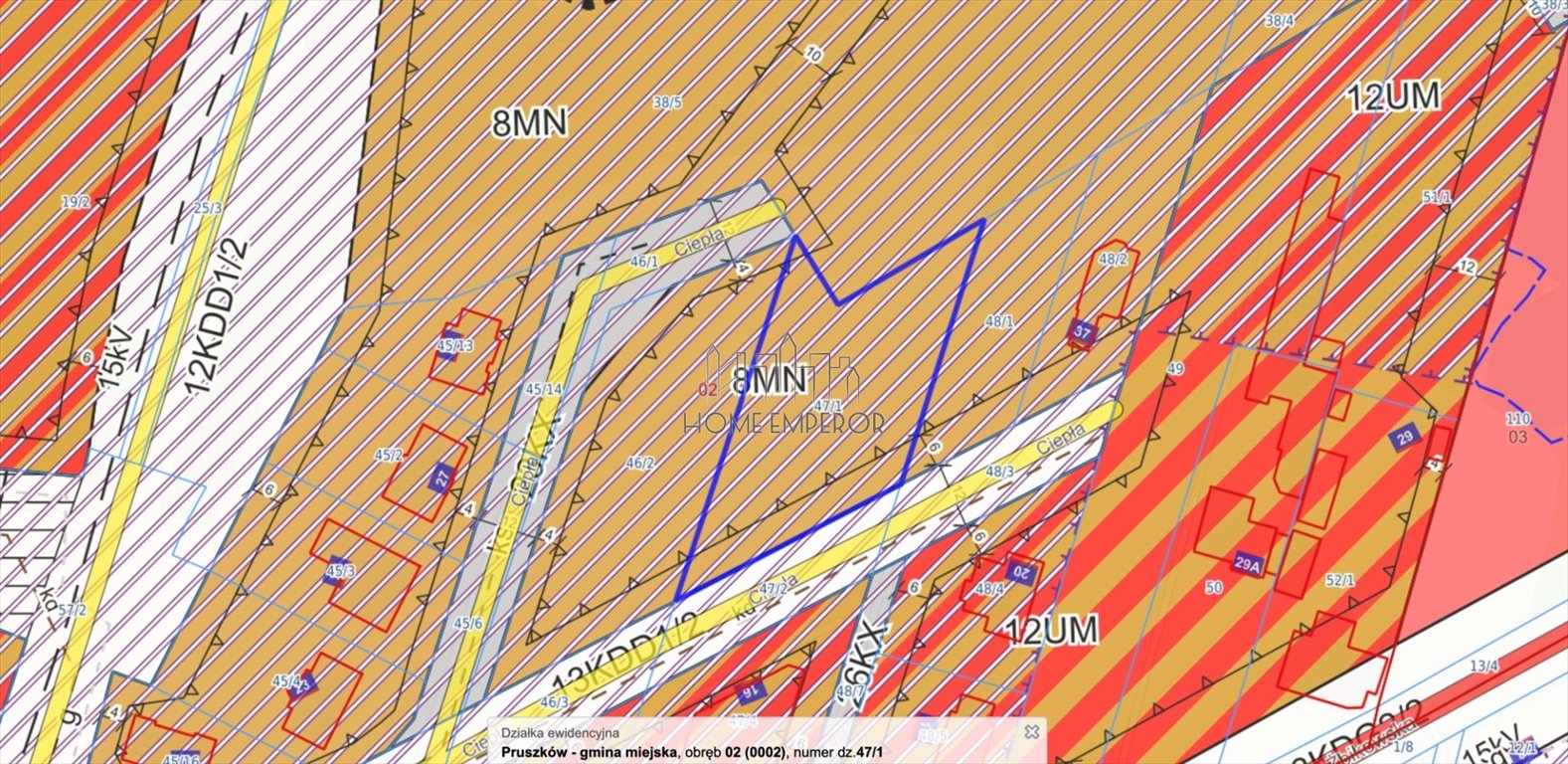 Działka budowlana na sprzedaż Pruszków, Ciepła  1 666m2 Foto 1