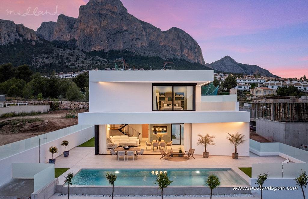 Nowa luksusowa willa z panoramicznymi widokami na góry i morze Hiszpania, Polop  306m2 Foto 1
