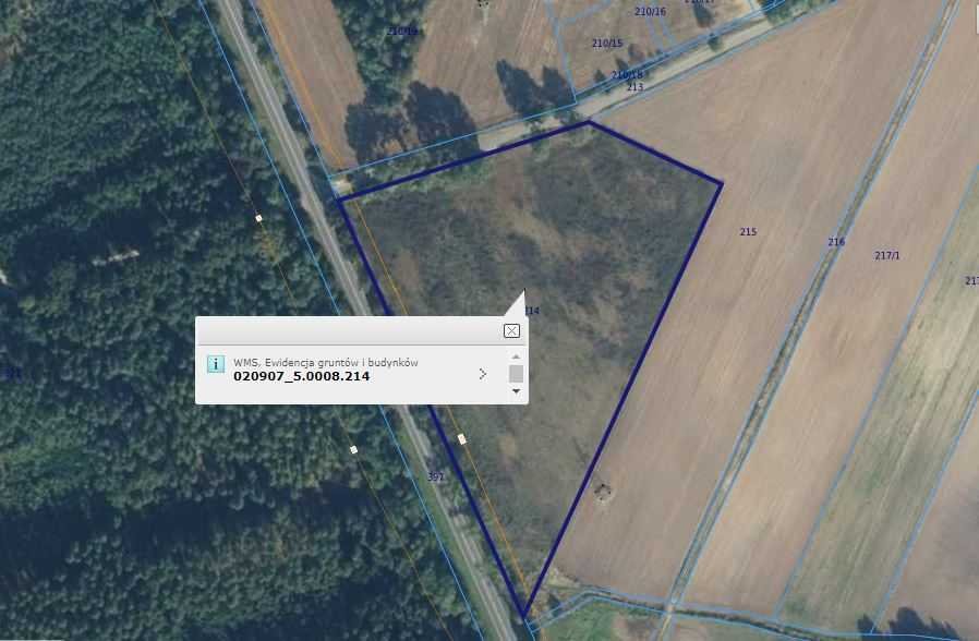Działka 2,28 ha przy drodze krajowej nr 94, usługowa Mierzowice, Mierzowice  22 800m2 Foto 1