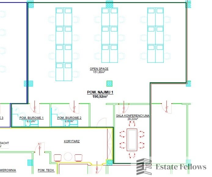 Nowoczesny biurowiec klasy A, 190 m2, pełna aranżacja Kraków  191m2 Foto 1