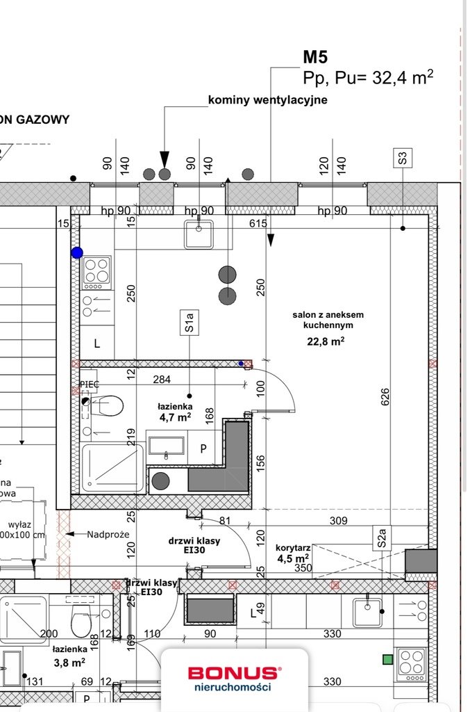 Kawalerka na sprzedaż Szczecin, Śródmieście-Centrum, Bohaterów Getta Warszawskiego  32m2 Foto 1