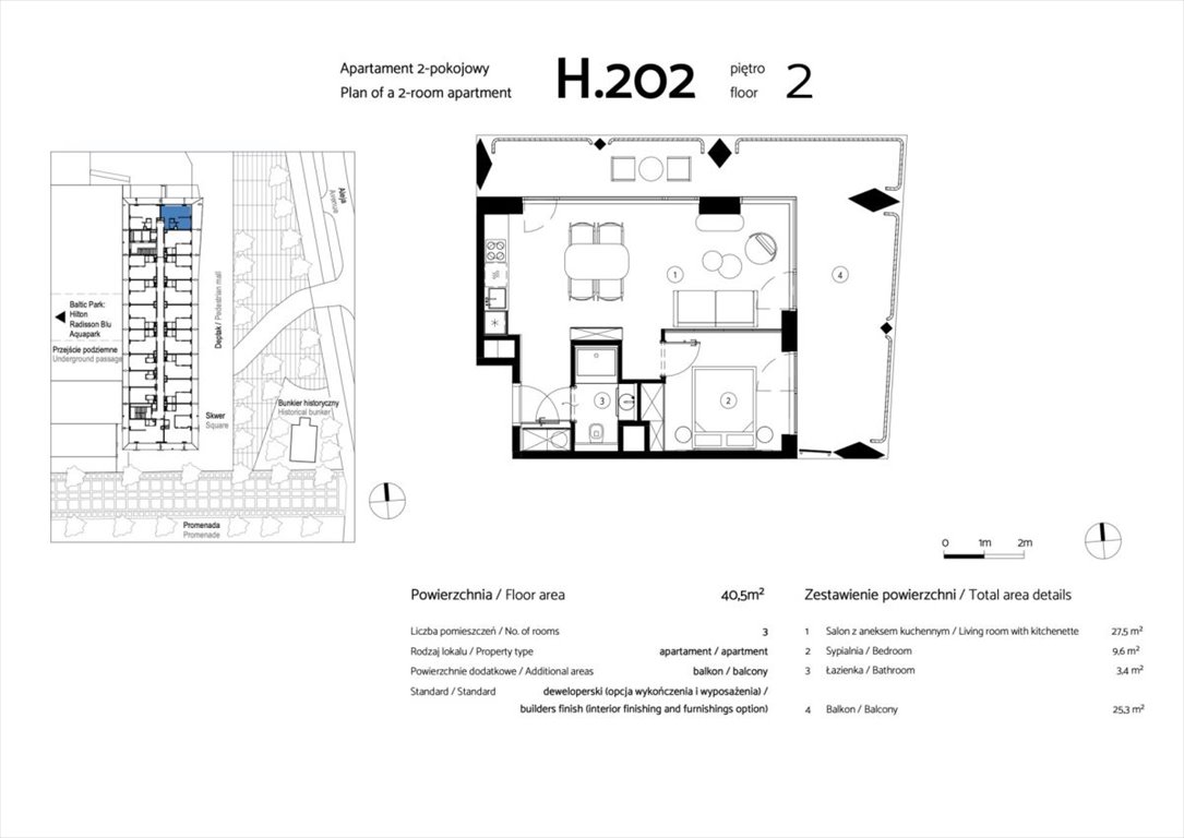 Mieszkanie dwupokojowe na sprzedaż Świnoujście, Uzdrowiskowa  41m2 Foto 3