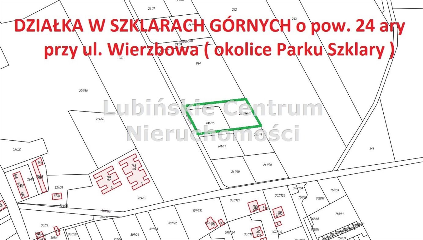 Działka inna na sprzedaż Szklary Górne  1 300m2 Foto 2