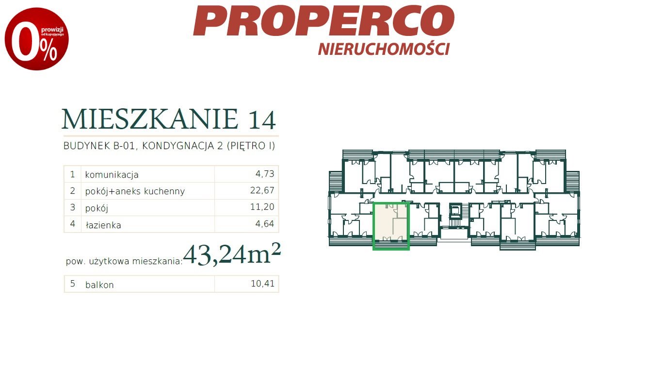 Mieszkanie dwupokojowe na sprzedaż Mrągowo, Mrągowo  43m2 Foto 10