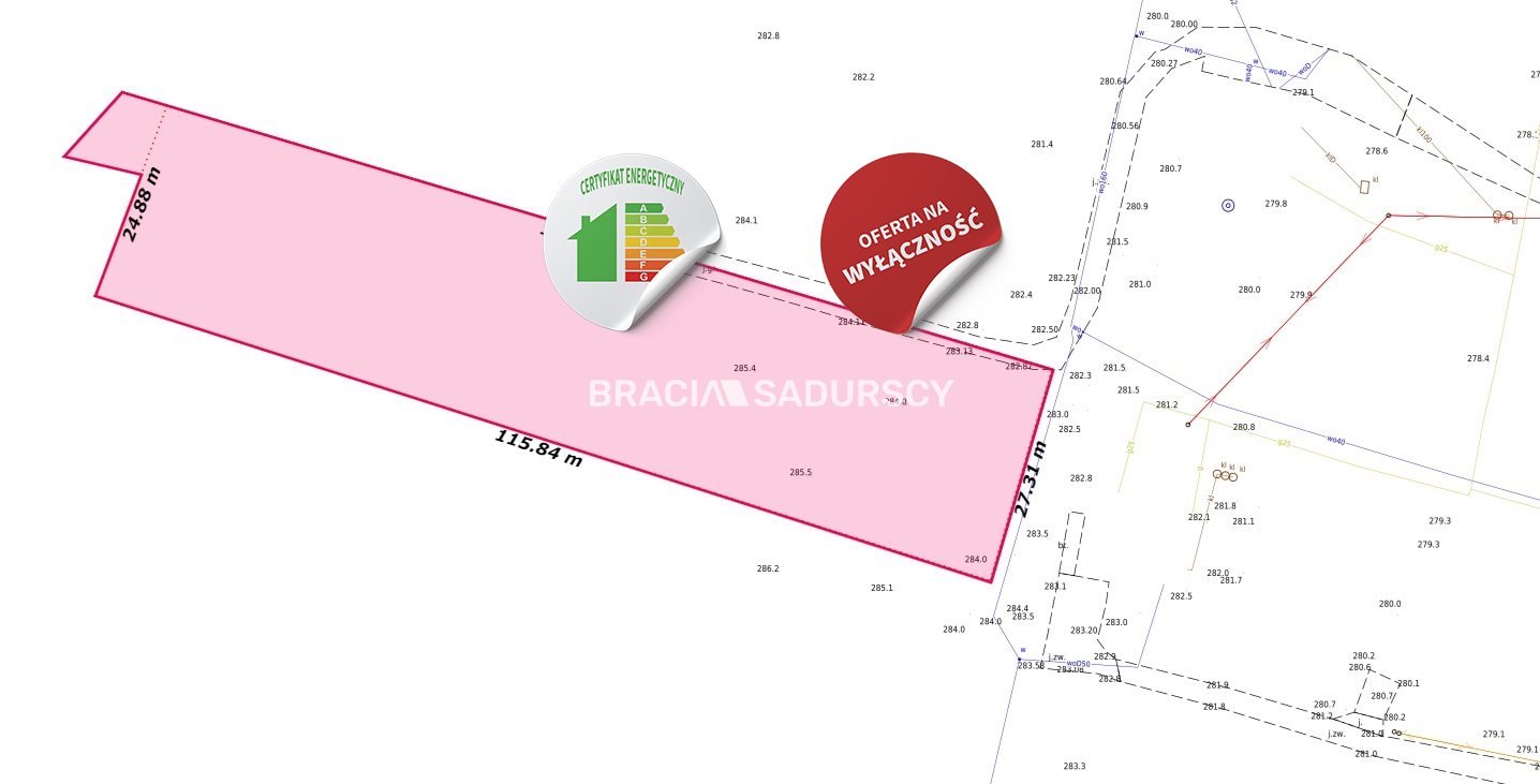 Działka budowlana na sprzedaż Kalwaria Zebrzydowska, Brody  3 080m2 Foto 6