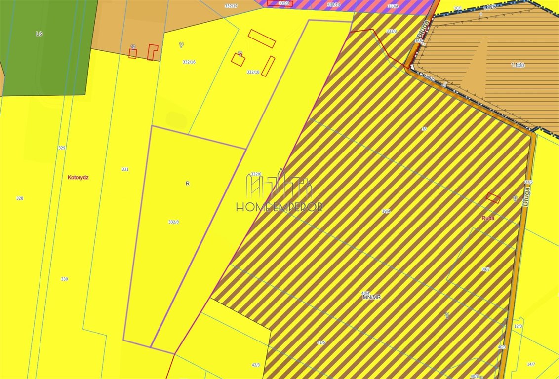 Działka rolna na sprzedaż Kotorydz, Długa  38 500m2 Foto 1