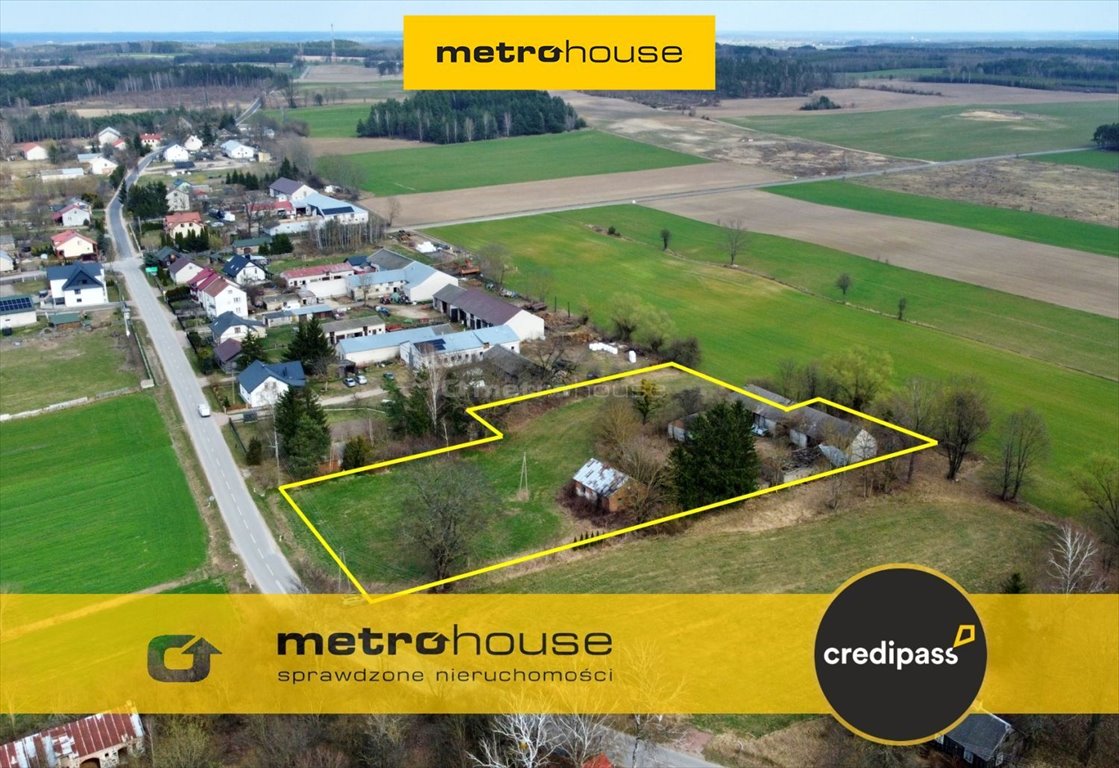 Działka 6900 m² z budynkami do remontu w Guty Duże Guty Duże  6 900m2 Foto 1