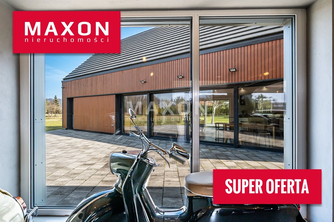 Luksusowa rezydencja nad strumykiem, 2 ha, panoramiczne przeszklenia Zalesie Borowe  353m2 Foto 1