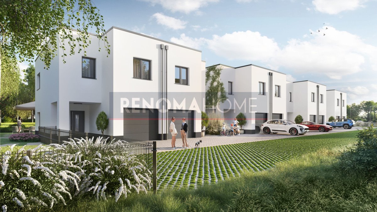 Nowoczesny dom bliźniak z garażem i ogrodem w Ratyniu Wrocław, Ratyń, Trzmielowicka  105m2 Foto 1