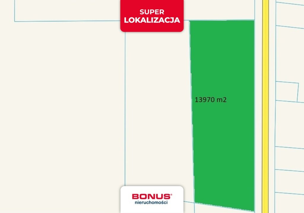 Działka budowlana 16 507 m2 pod zabudowę jednorodzinną Wierzbica  13 970m2 Foto 1