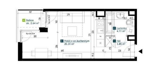 Nowoczesne 28 m2 z tarasem i smart home w Bemowie Warszawa, Bemowo, Chrzanów, Szeligowska  28m2 Foto 1