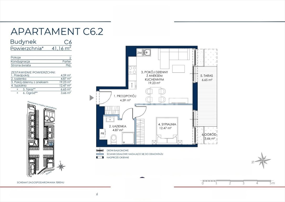 Mieszkanie dwupokojowe na sprzedaż Wiślinka  41m2 Foto 3