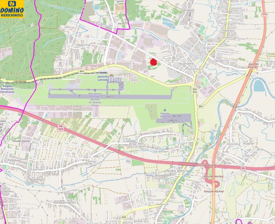 Działka inwestycyjna 14 371 m2 z WZ, blisko lotniska Jasionka  14 371m2 Foto 1