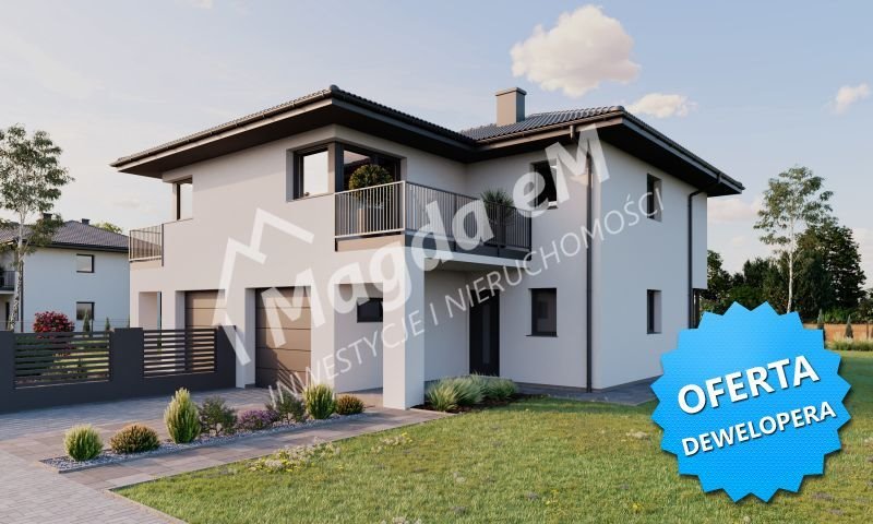 Nowoczesny dom 125m2 z garażem, ogród, pełne media Łomna-Las  125m2 Foto 1