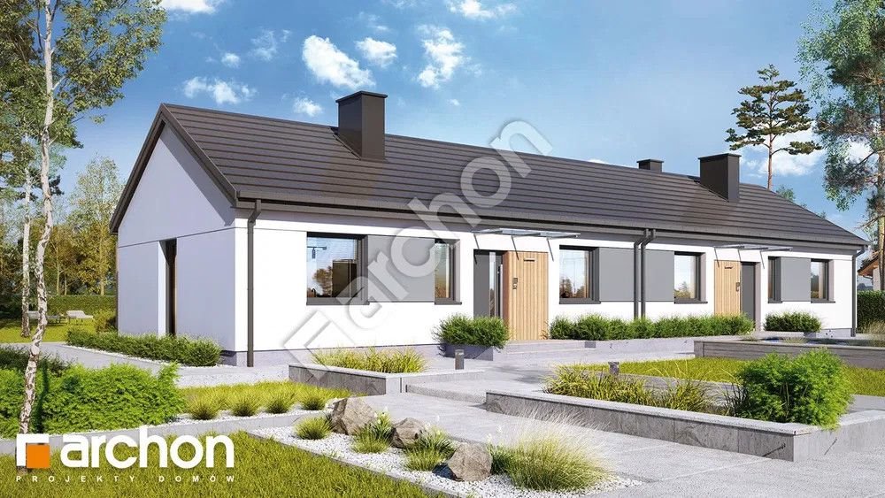 Nowoczesny dom bliźniak 110 m² z tarasem i możliwością wykończenia Głogów Małopolski, Partyzantów  110m2 Foto 1