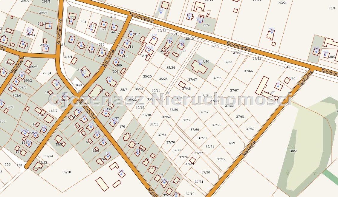 Do sprzedania działka 1245 m² w Siennie z MPZP Sienno  1 245m2 Foto 1