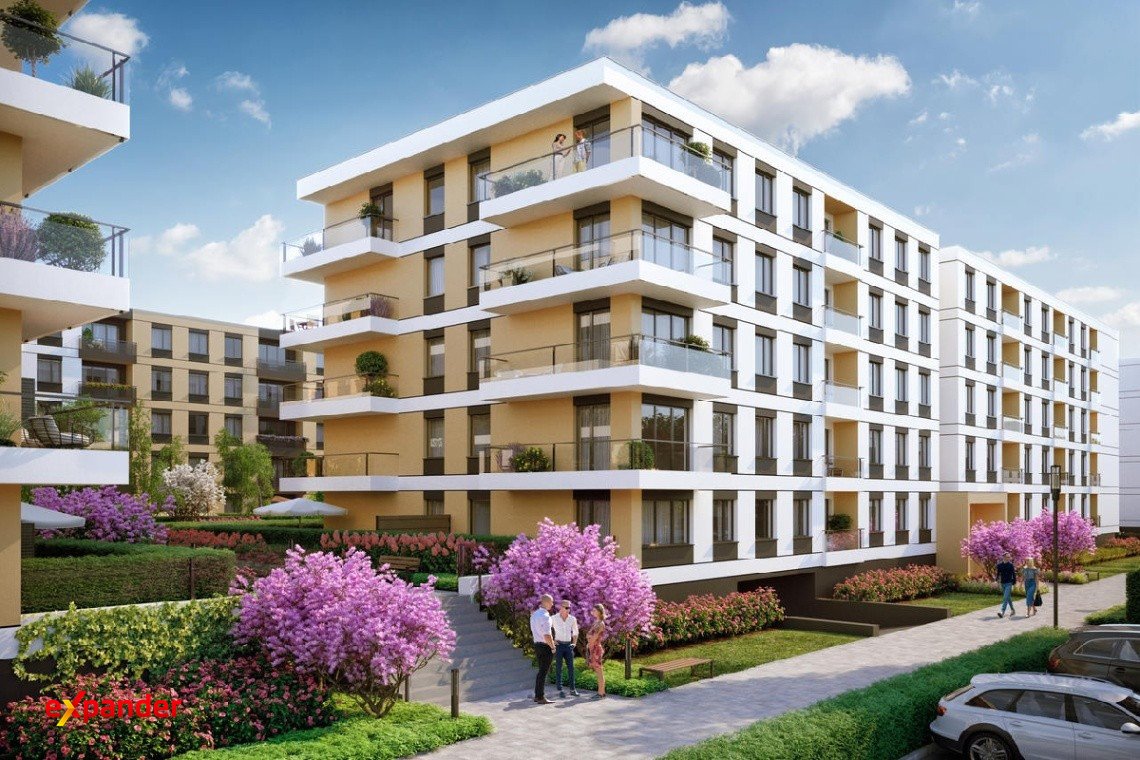 Nowoczesne 4-pokojowe mieszkanie 69,51 m2 z loggią, zielonymi dziedzińcami i miejscami postojowymi Wrocław, Psie Pole-Zawidawie, Odolanowska  70m2 Foto 1