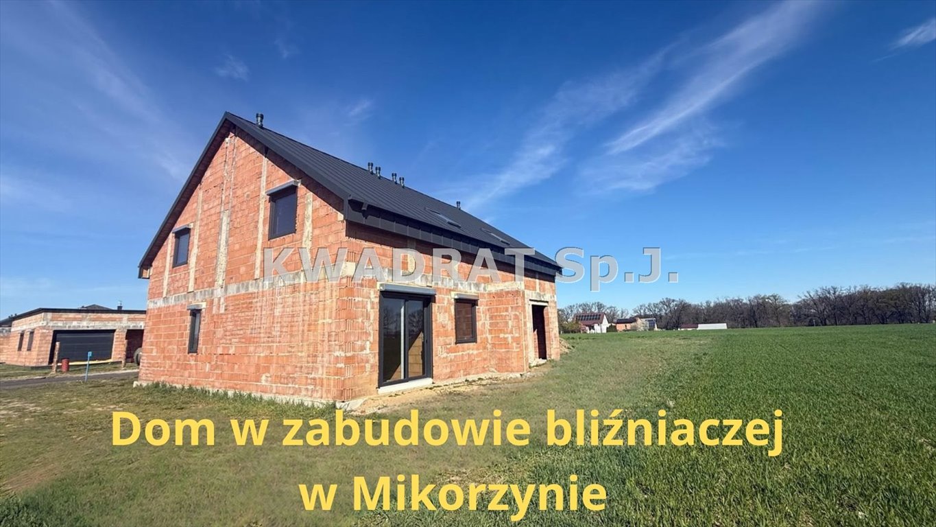 Nowoczesny bliźniak w budowie, 123 m², ogród, szybki dojazd Mikorzyn  123m2 Foto 1