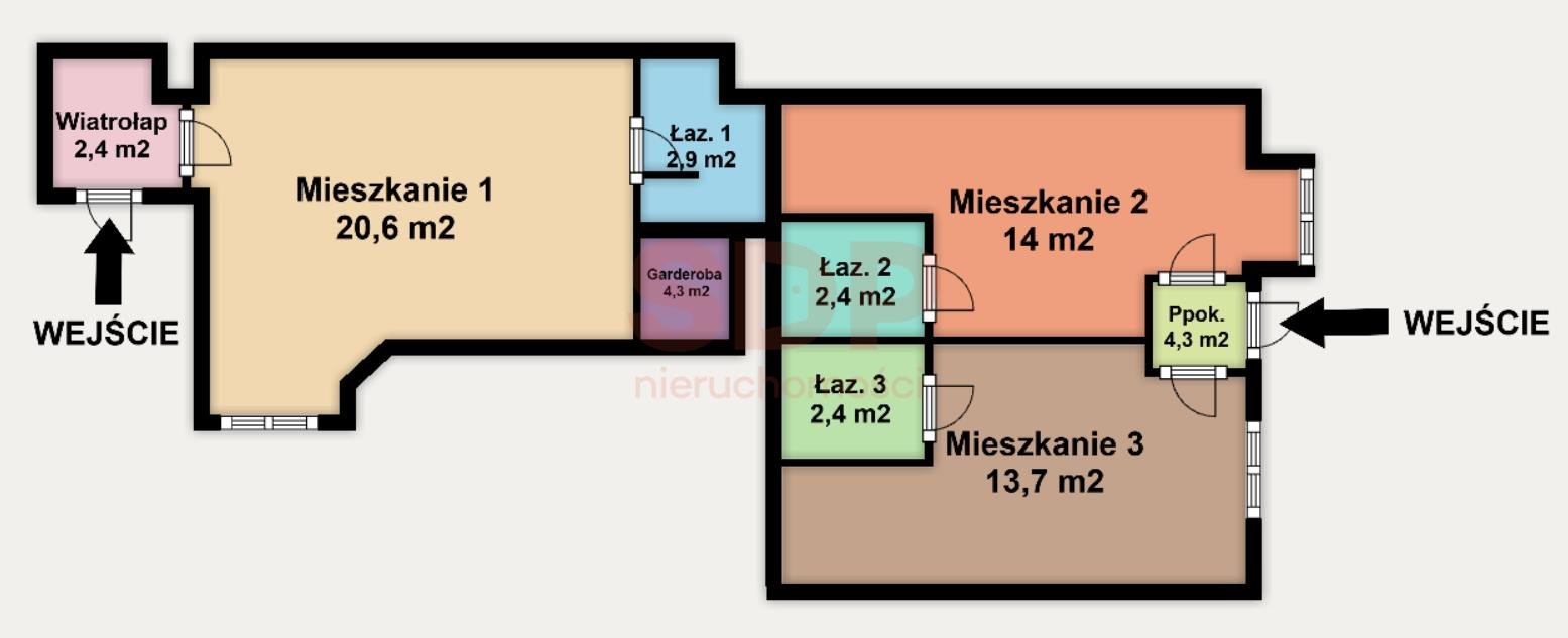 Mieszkanie trzypokojowe na sprzedaż Łódź, Żeligowskiego Lucjana  56m2 Foto 9