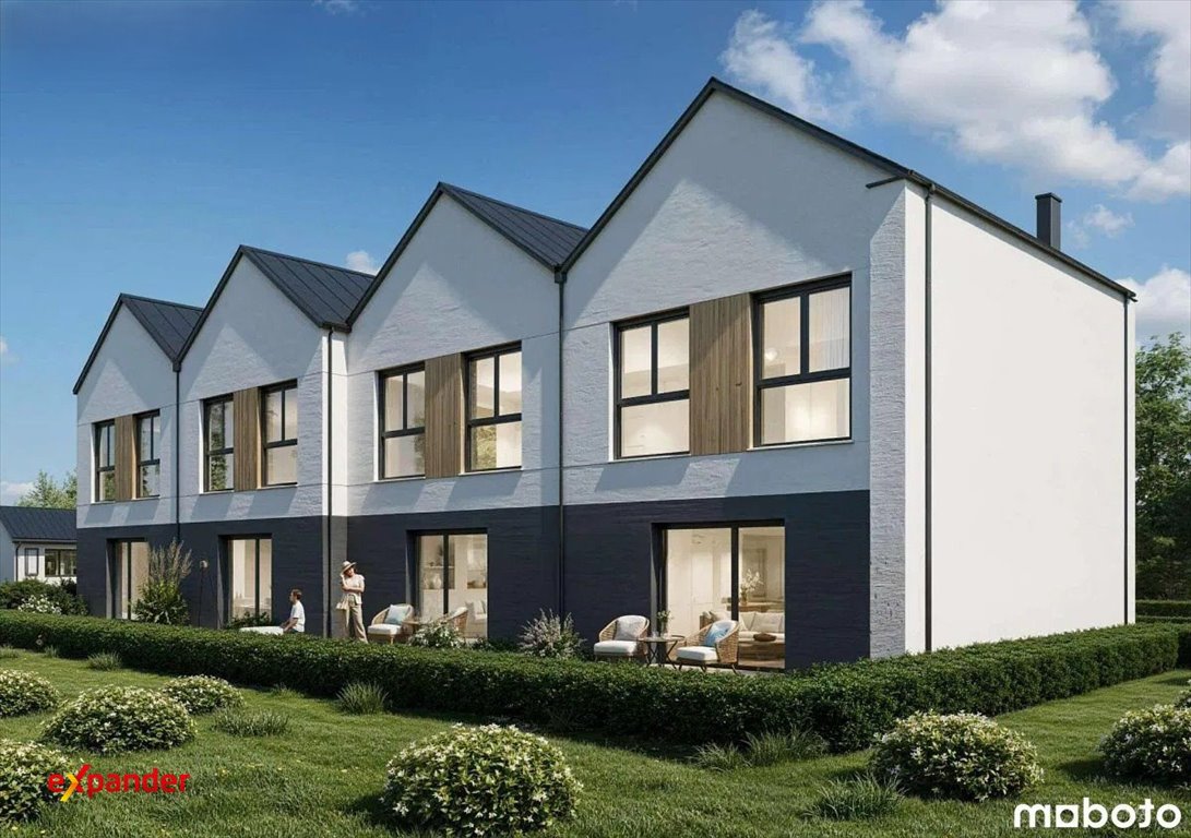 Nowoczesny dom szeregowy 78,89 m² z ogródkiem i miejscami Lublin, Bliska  79m2 Foto 1