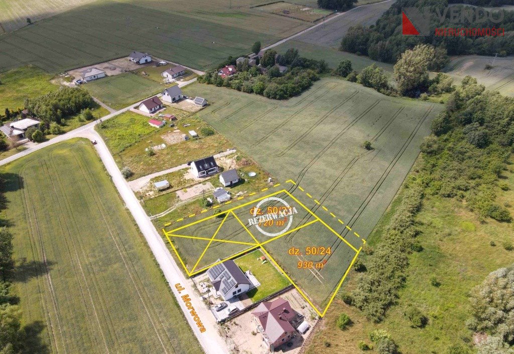 Działka budowlana 720 m2 w Gorzkim Polu, lasy i jeziora Gorzkie Pole, Morwowa  720m2 Foto 1