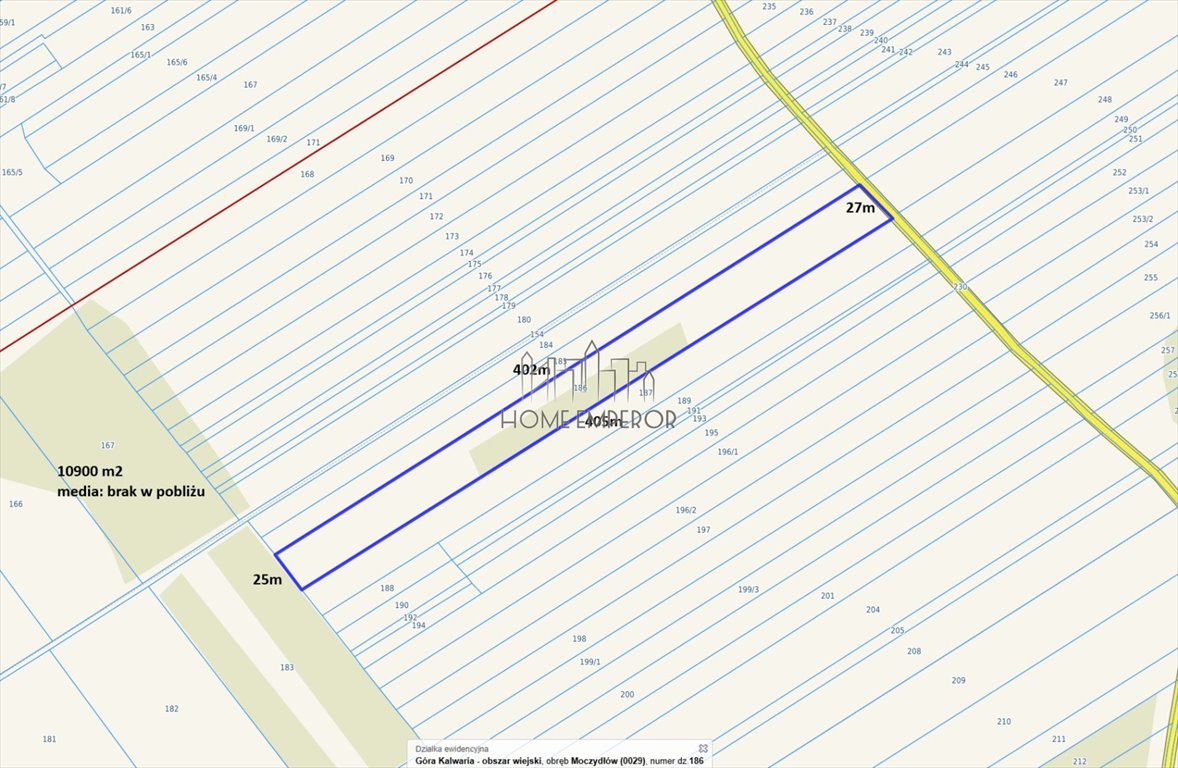 Działka 10 900 m² pod zabudowę lub uprawy w Moczydłowie Moczydłów  10 900m2 Foto 1