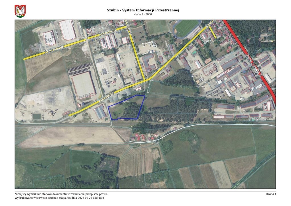 Sprzedam działkę 15 256 m² w Szubinie z dostępem do mediów Szubin, Sportowa  15 256m2 Foto 1