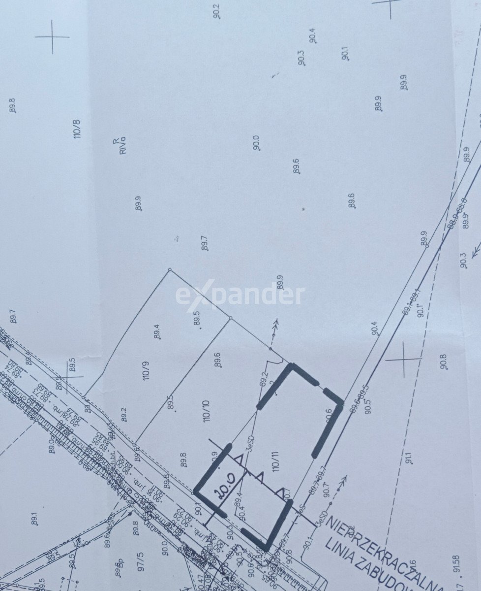 Działka 1000 m² pod dom lub działalność, płaska, kształt prostokąta Magdalenka  1 000m2 Foto 1