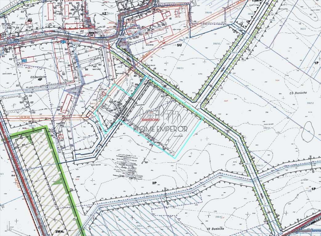 Działka przemysłowa 30 259 m² z mediami, plan zagospodarowania Baniocha, Lipowa  30 259m2 Foto 1