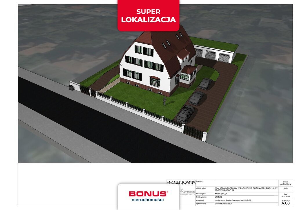 Duży dom z potencjałem 8 pokoi, 1230 m² działki (Pogodno) Szczecin, Pogodno  420m2 Foto 1