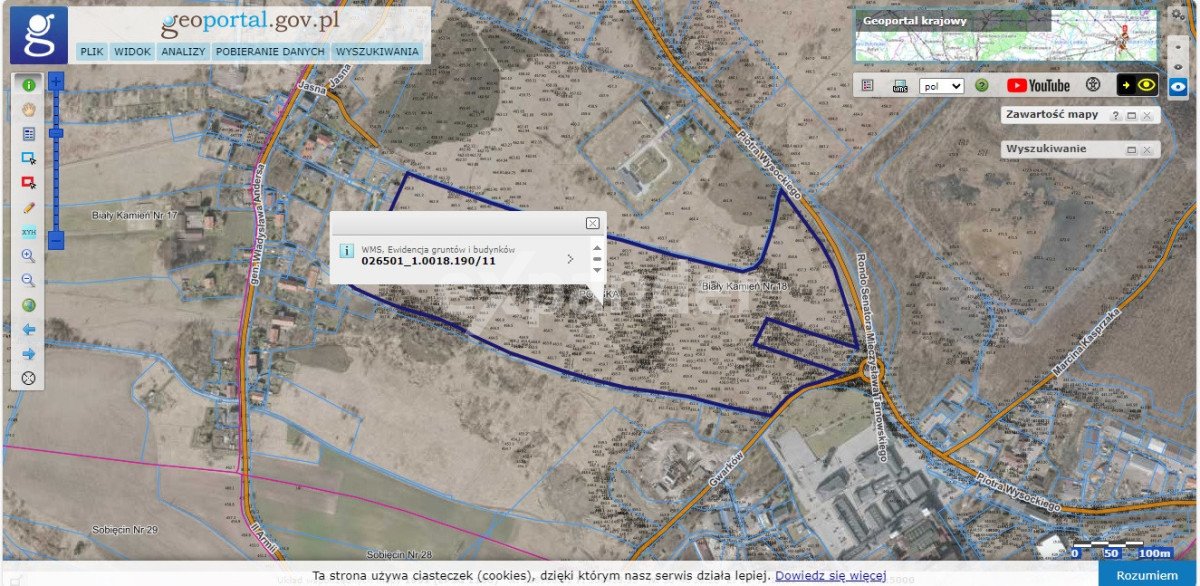 Działka inwestycyjna 14 ha w Wałbrzychu z planem zagospodarowania Wałbrzych, Biały Kamień, Piotra Wysockiego  140 309m2 Foto 1