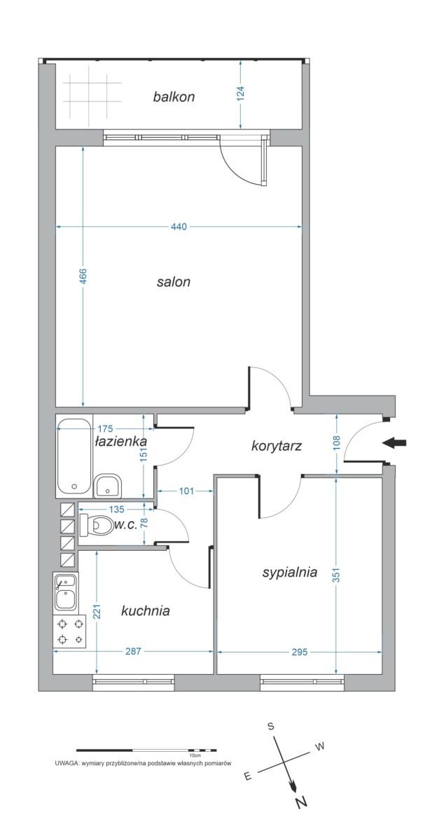 Mieszkanie dwupokojowe na sprzedaż Gdynia, Leszczynki, Stefana Ramułta  46m2 Foto 1