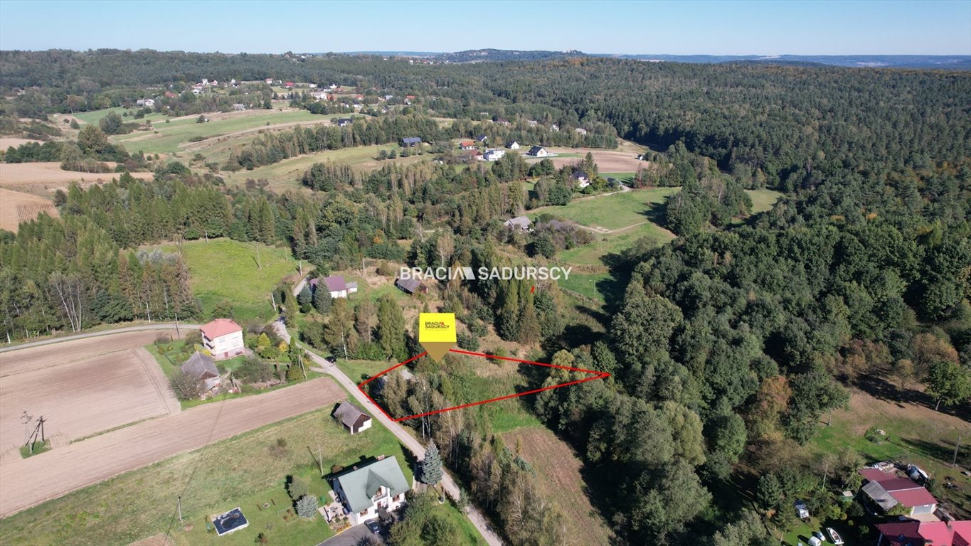 Działka 1600 m² pod dom jednorodzinny, z mediami Poręba Żegoty  1 600m2 Foto 1