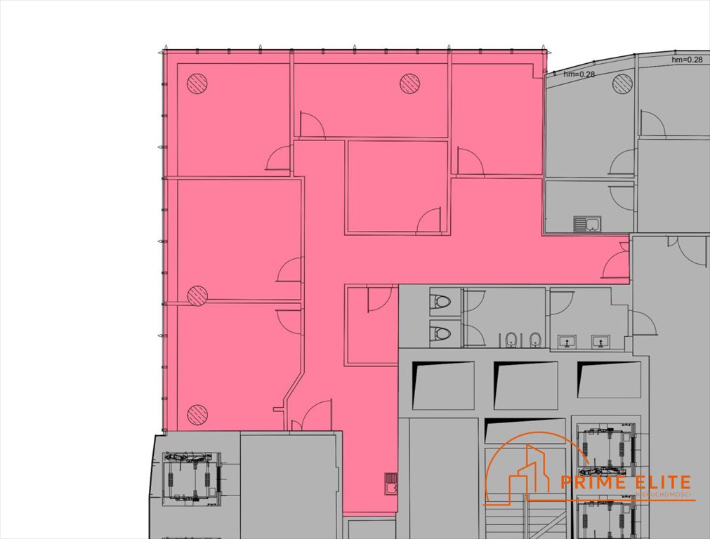 Polecam nowoczesny biurowiec 165 m² z panoramicznym widokiem Warszawa, Śródmieście, Twarda  217m2 Foto 1
