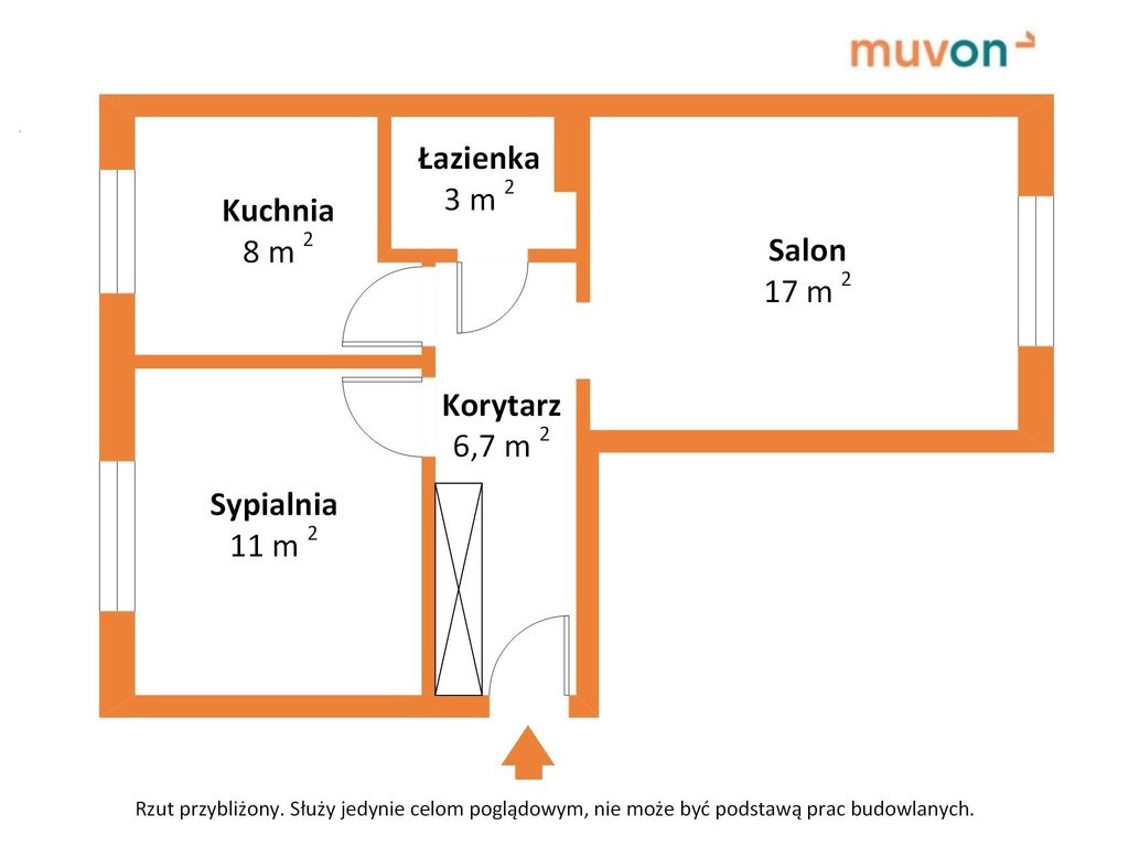 Mieszkanie dwupokojowe na sprzedaż Łódź, Bałuty, Romskich Ofiar Getta Łódzkiego  46m2 Foto 4