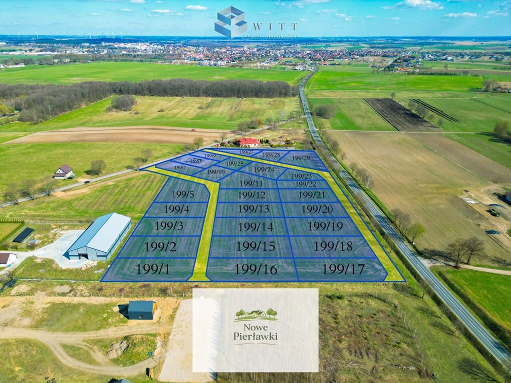 Działka pod dom jednorodzinny w Pierławkach, 977 m² Pierławki  977m2 Foto 1
