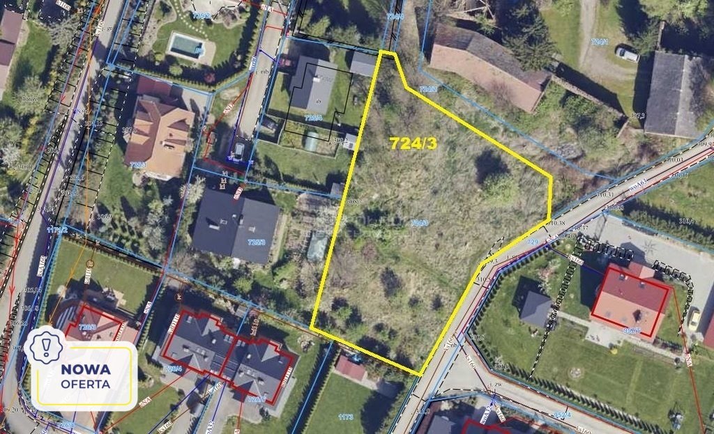 Działka budowlana na sprzedaż Jaszkowa Dolna  1 535m2 Foto 1