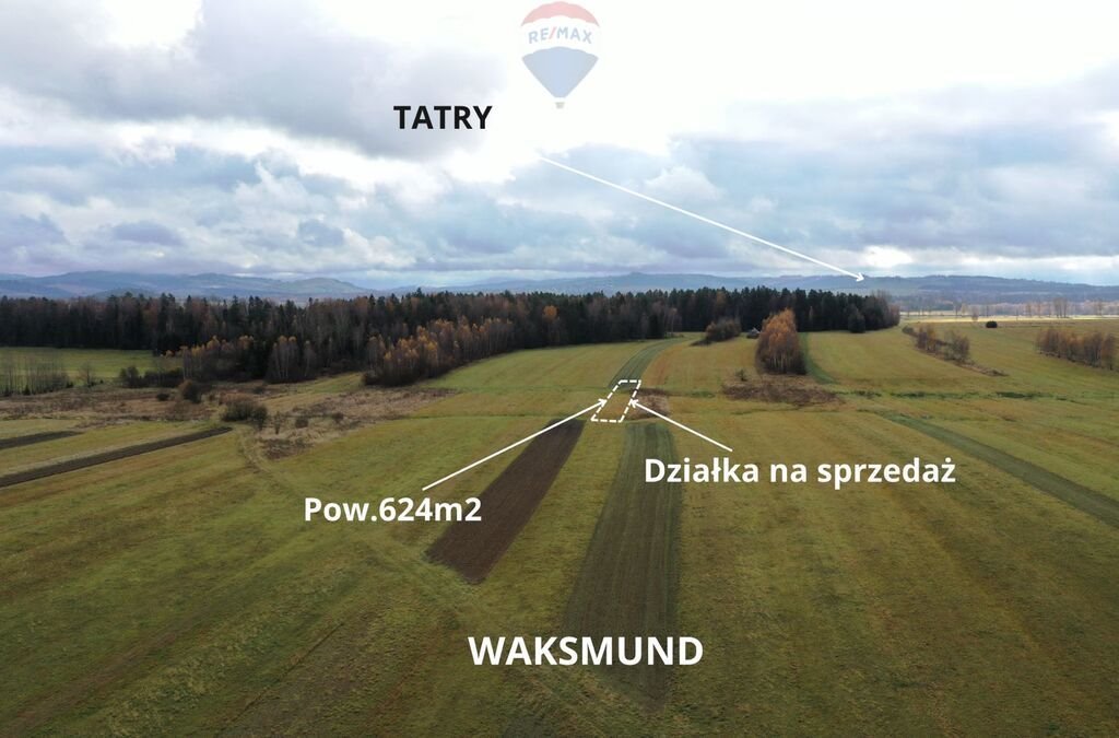 Działka rolna na sprzedaż Waksmund  624m2 Foto 6