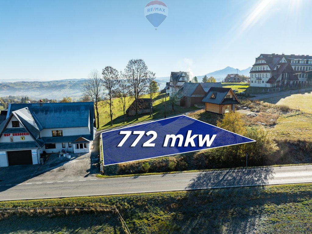 Działka 772 m² z widokiem na Tatry, spokojna okolica Sierockie  772m2 Foto 1