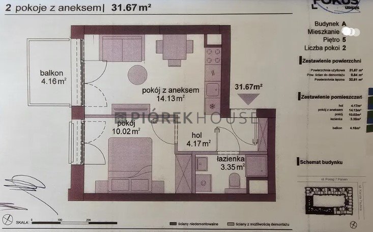 Mieszkanie dwupokojowe na sprzedaż